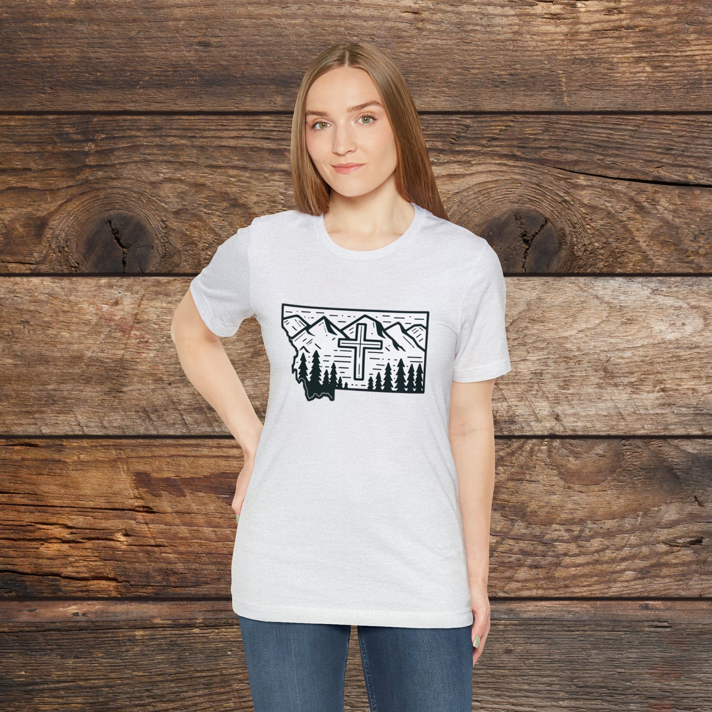 Montana Christian Cross T-shirt