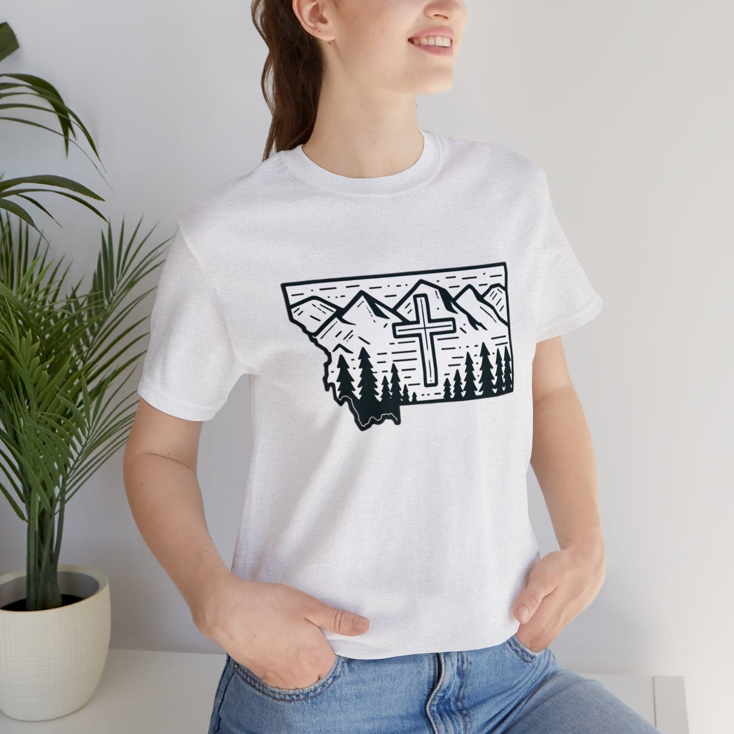 Montana Christian Cross T-shirt