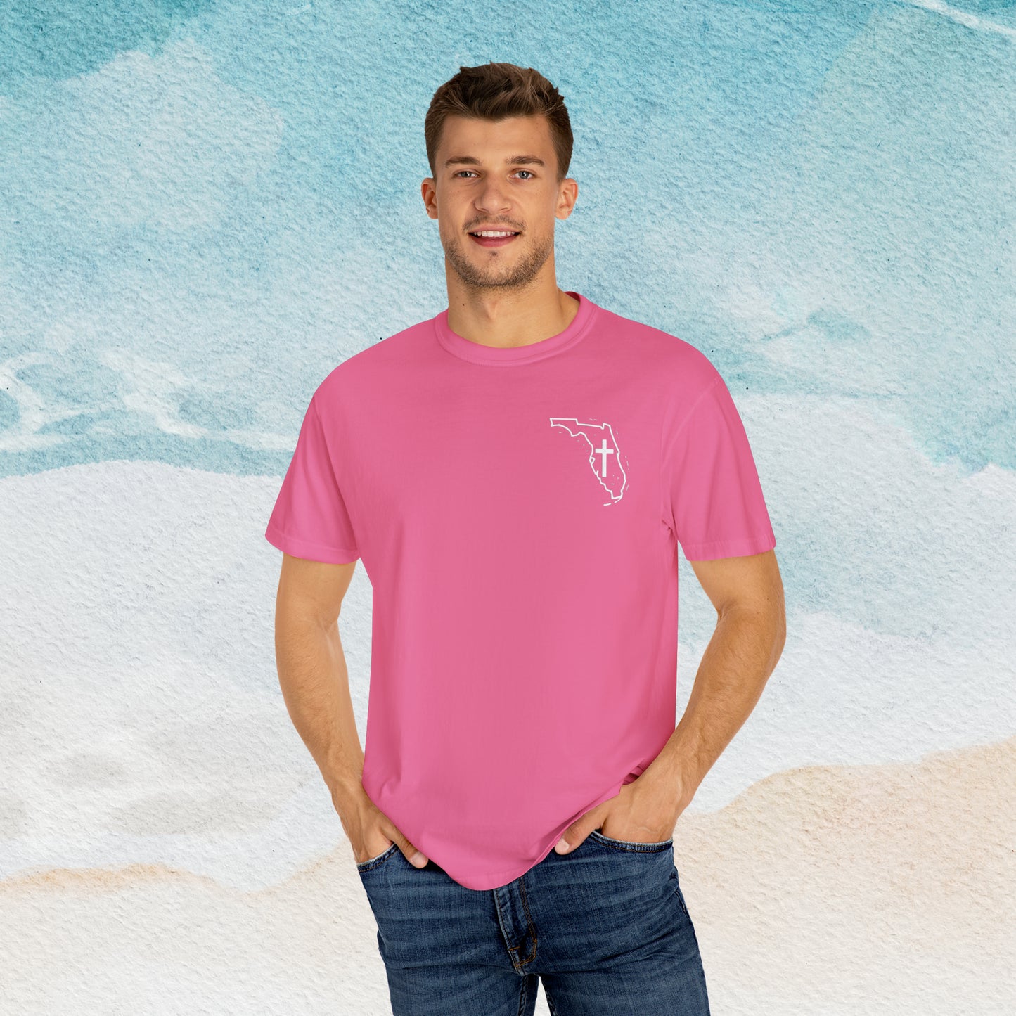 Florida Christian Cross Small Front Logo T-shirt