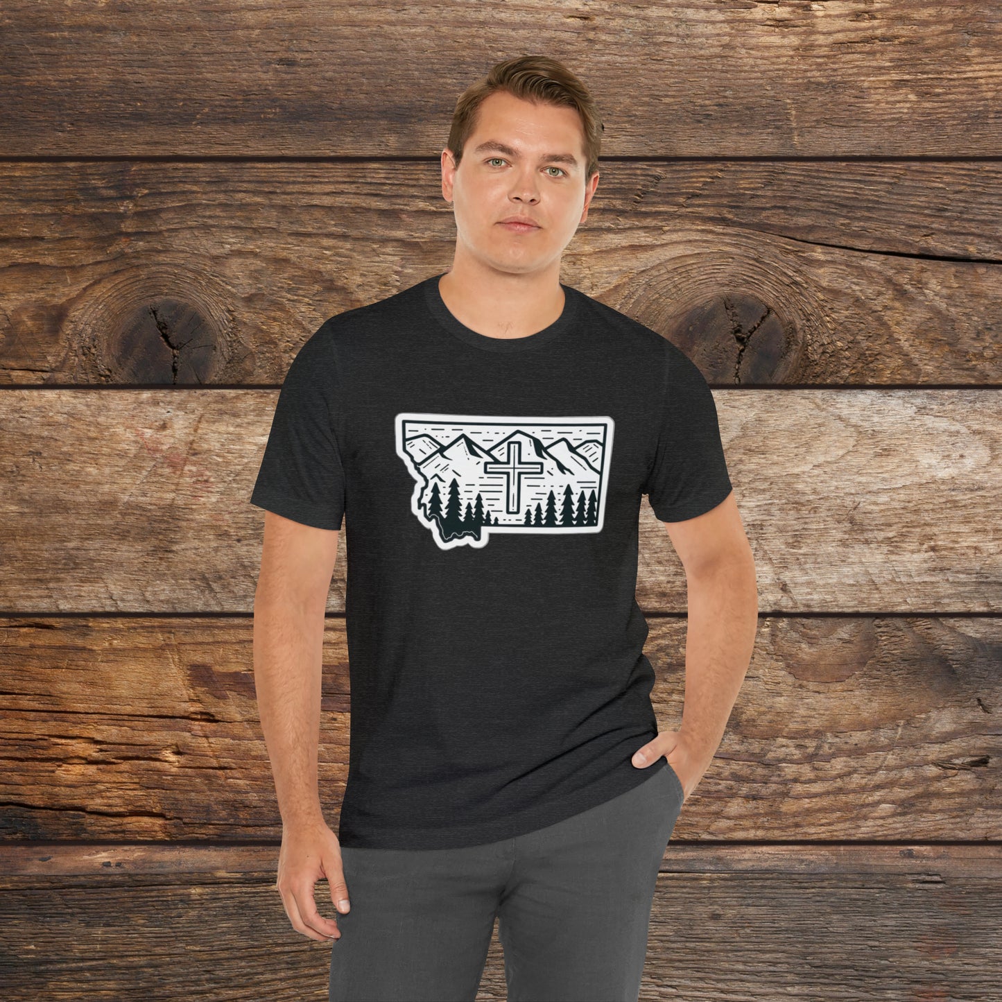 Montana Christian Cross T-shirt