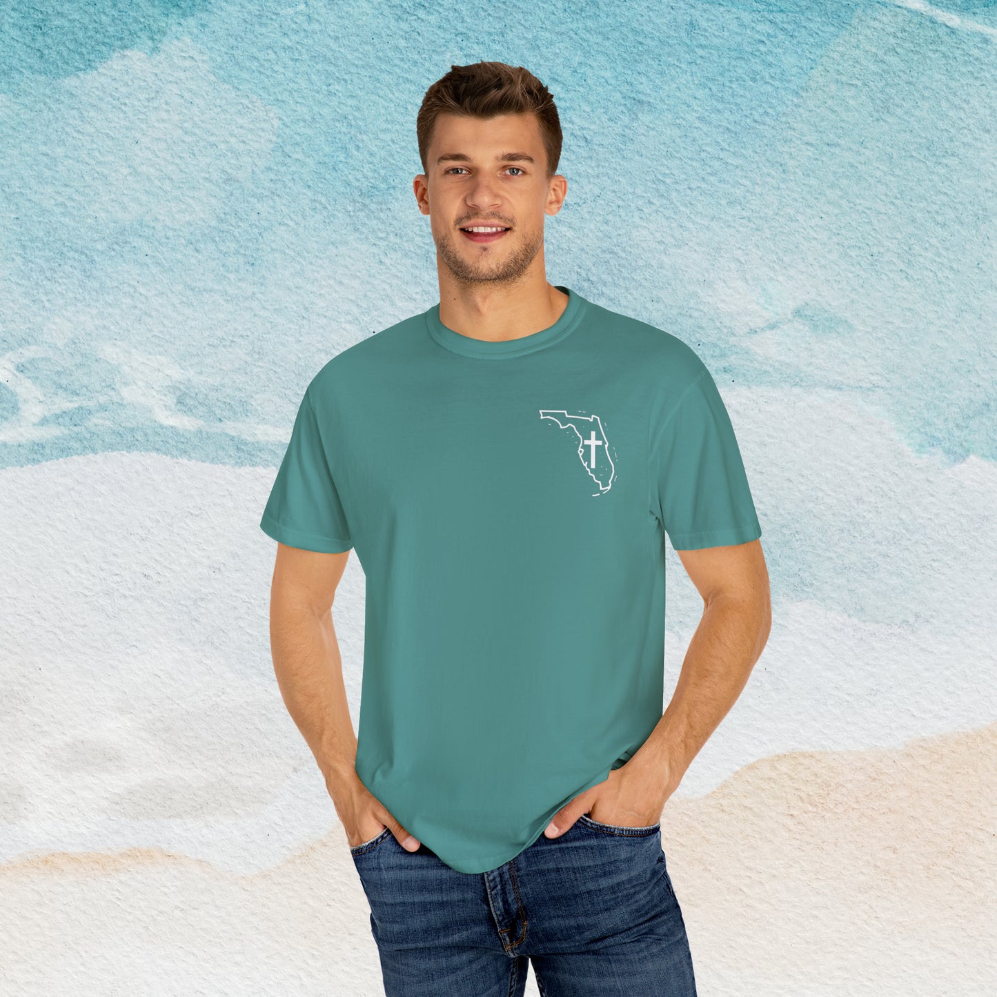 Florida Christian Cross Small Front Logo T-shirt