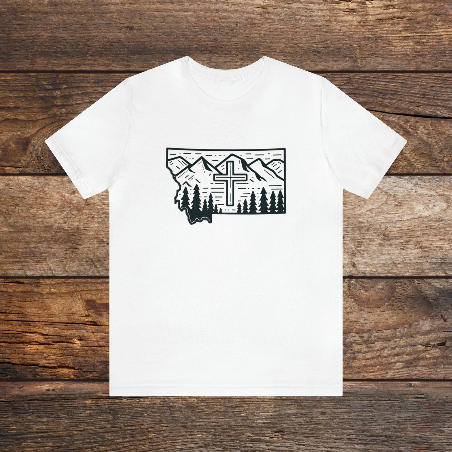 Montana Christian Cross T-shirt