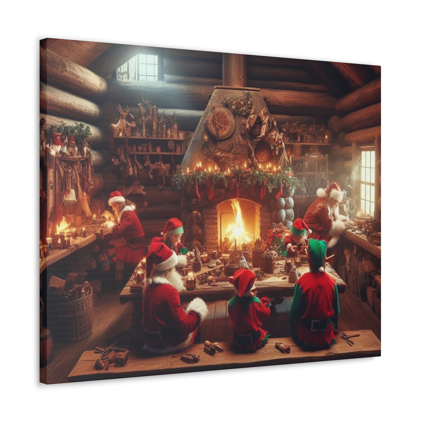 Santa's Workshop Canvas Wrap